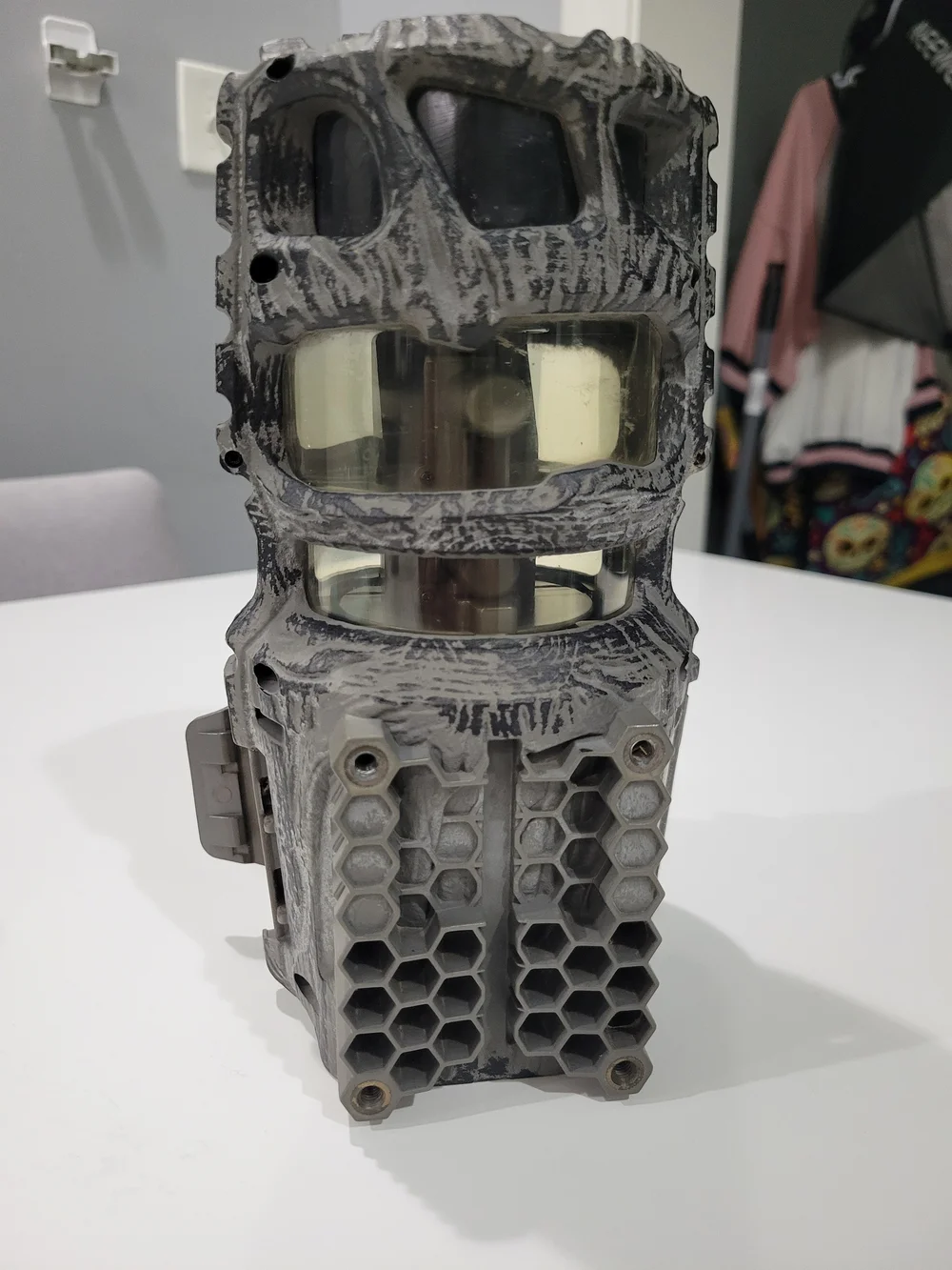 Gray Camouflage Lantern-Style Trail Camera Lantern - Unbranded